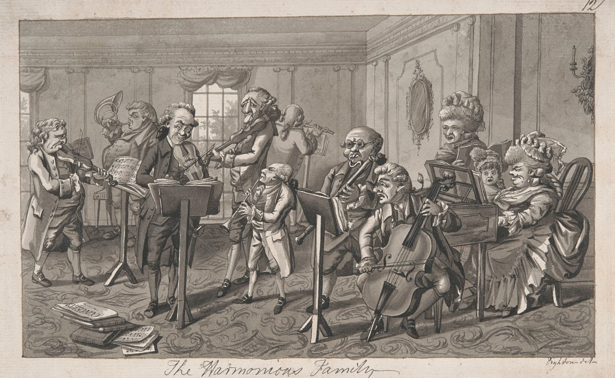 The Harmonious Family by Robert Dighton