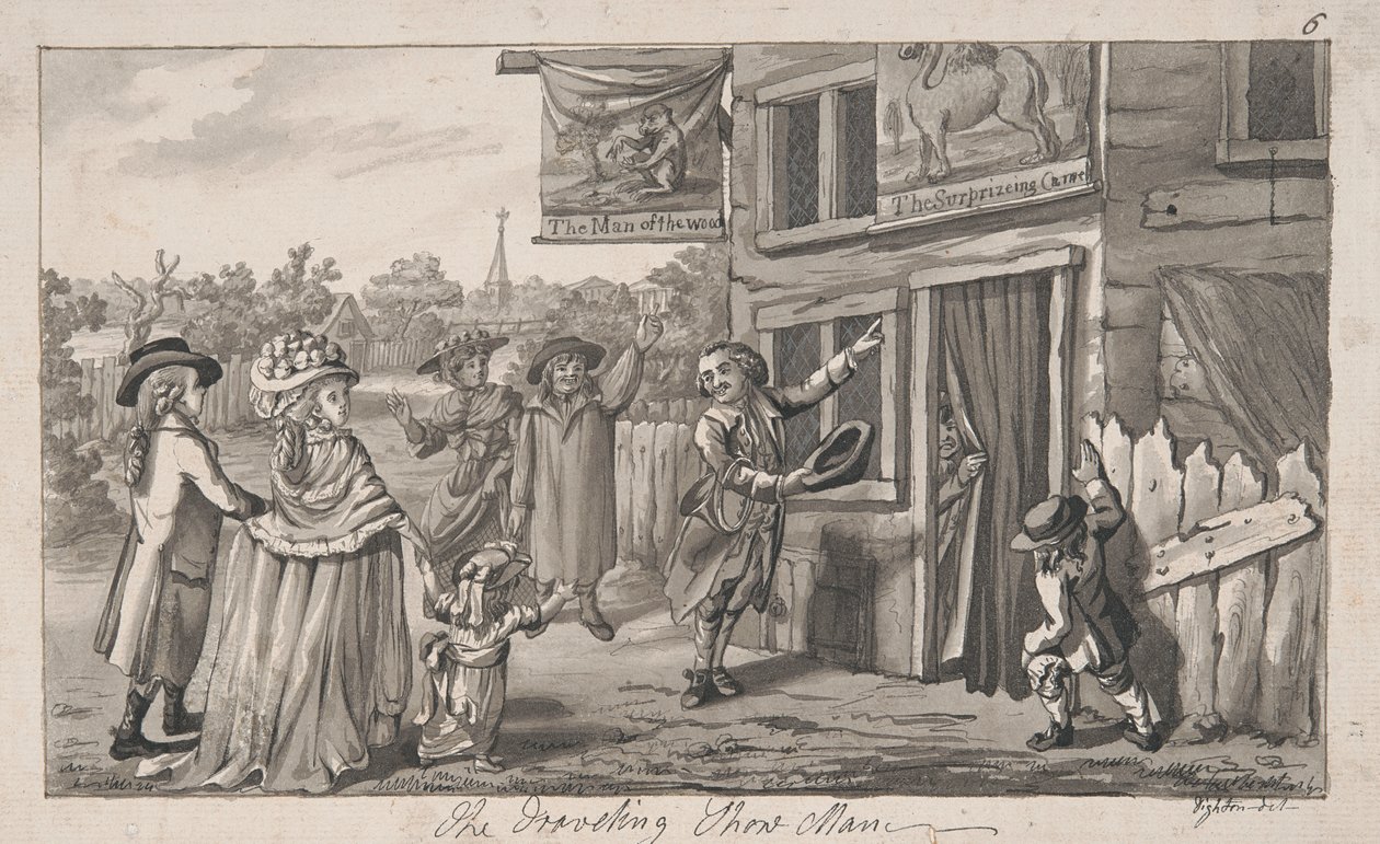 The Travelling Show Man by Robert Dighton
