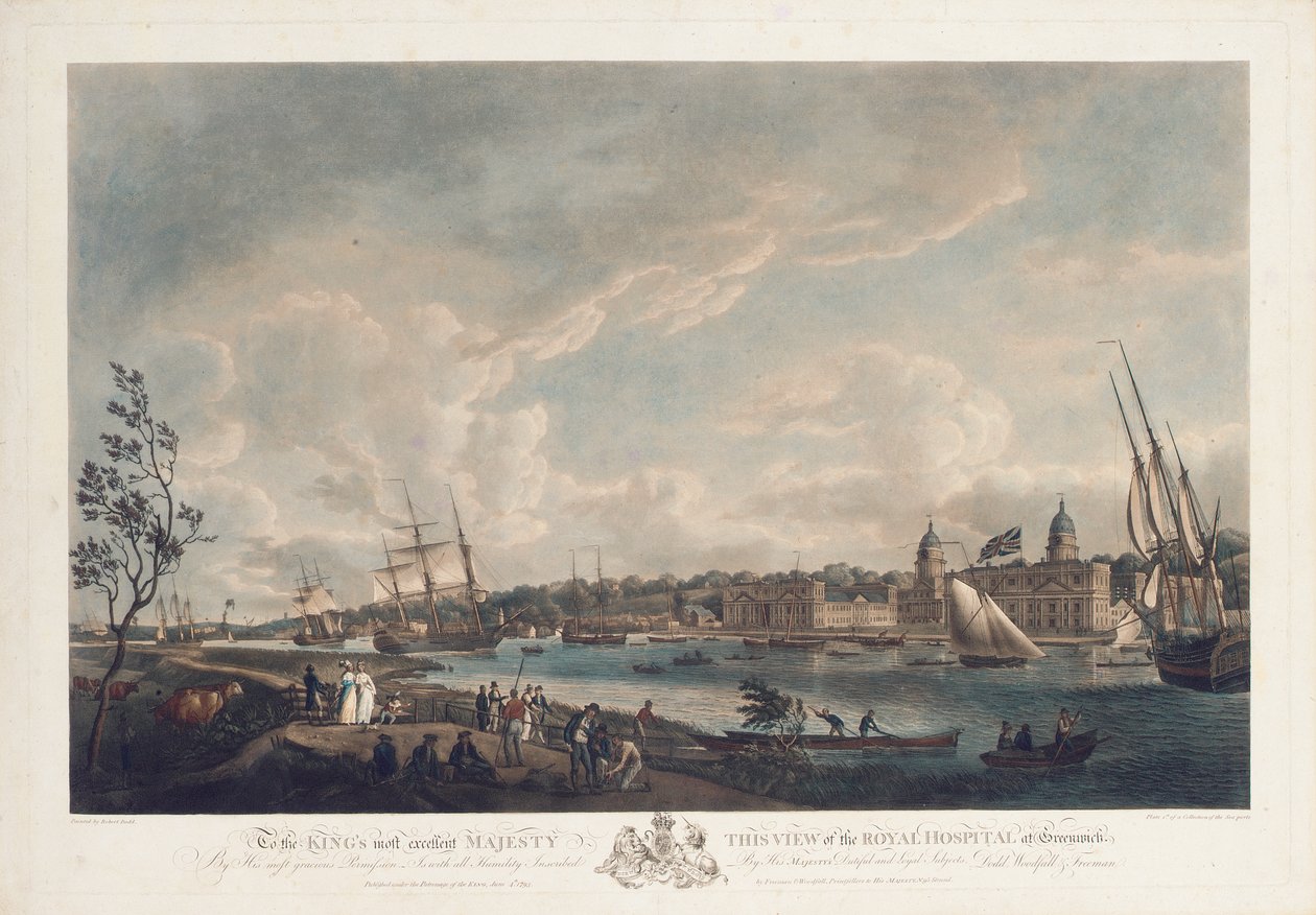 View of the Royal Hospital at Greenwich by Robert Dodd