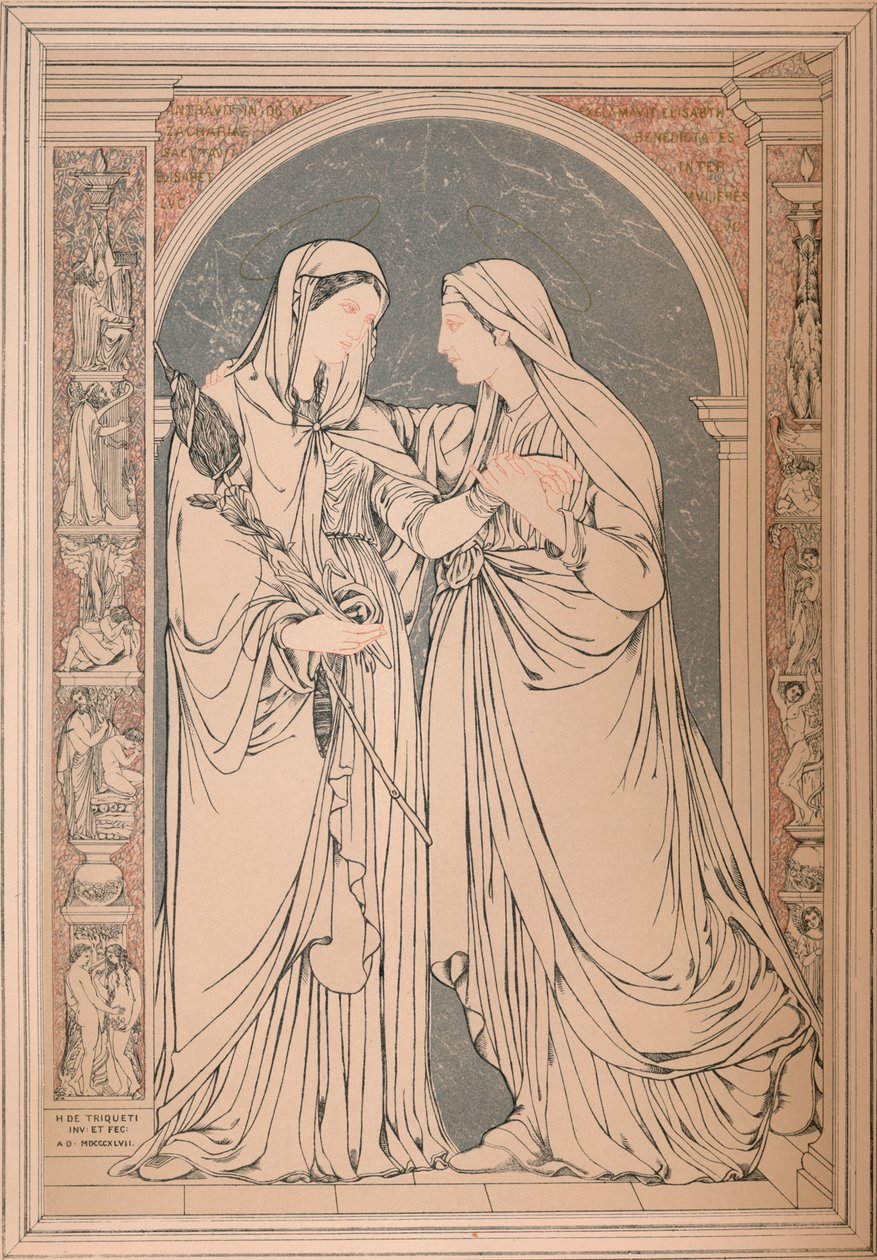 A Marble Mosaic Picture, by The Baron H. De Triqueti, Paris, 1893 by Robert Dudley