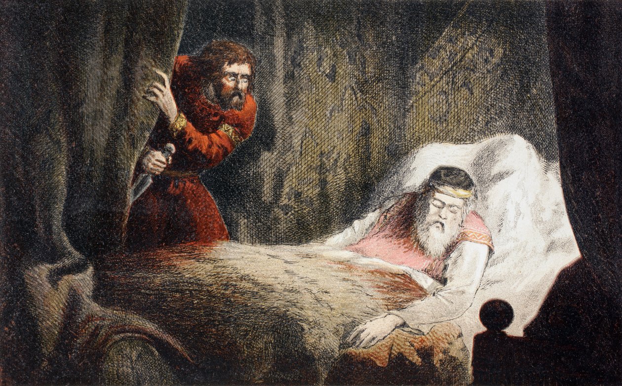 Macbeth About to Murder King Duncan by Robert Dudley