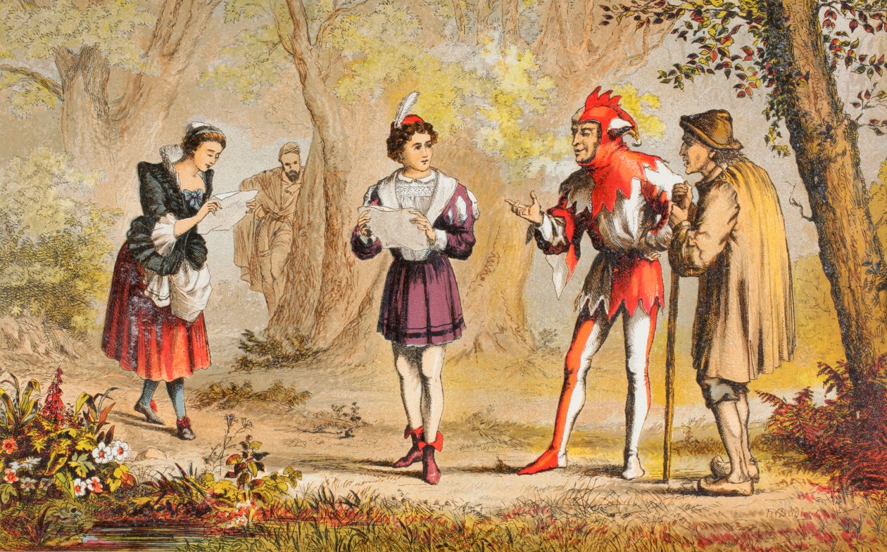 Rosalind speaks in As You Like It, Act III, Scene II, 