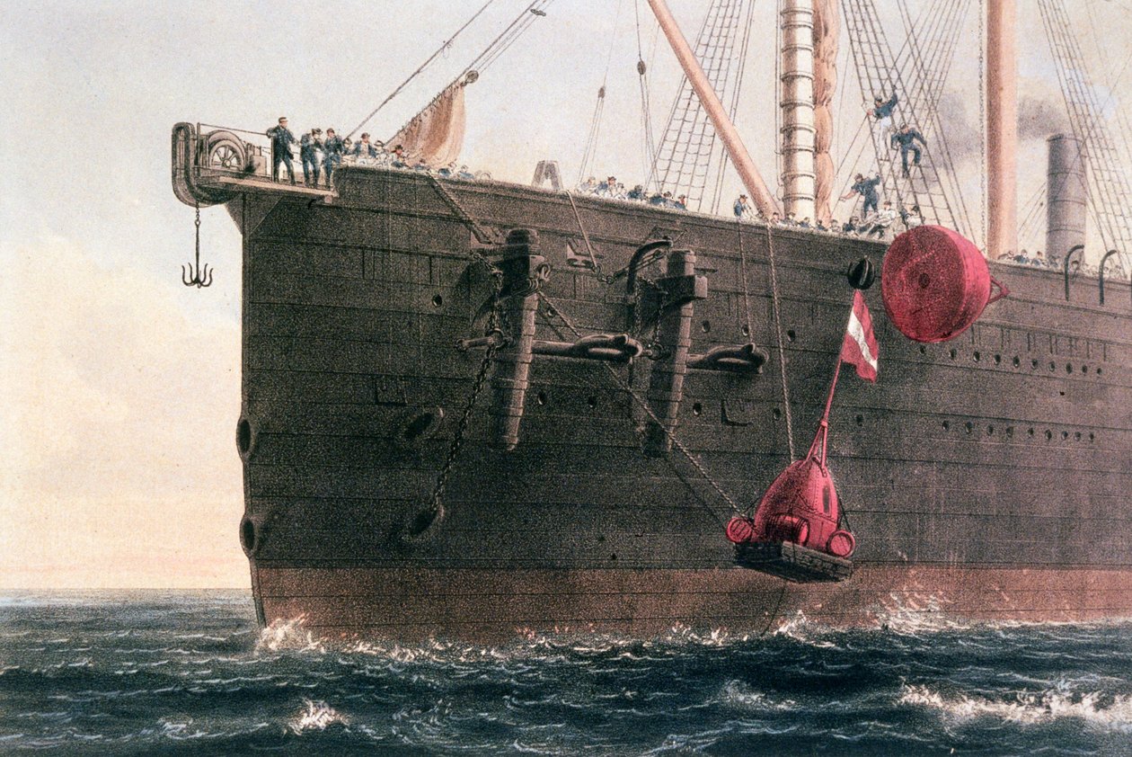 The laying of the transatlantic telegraph cable, August 8th, 1866 by Robert Dudley