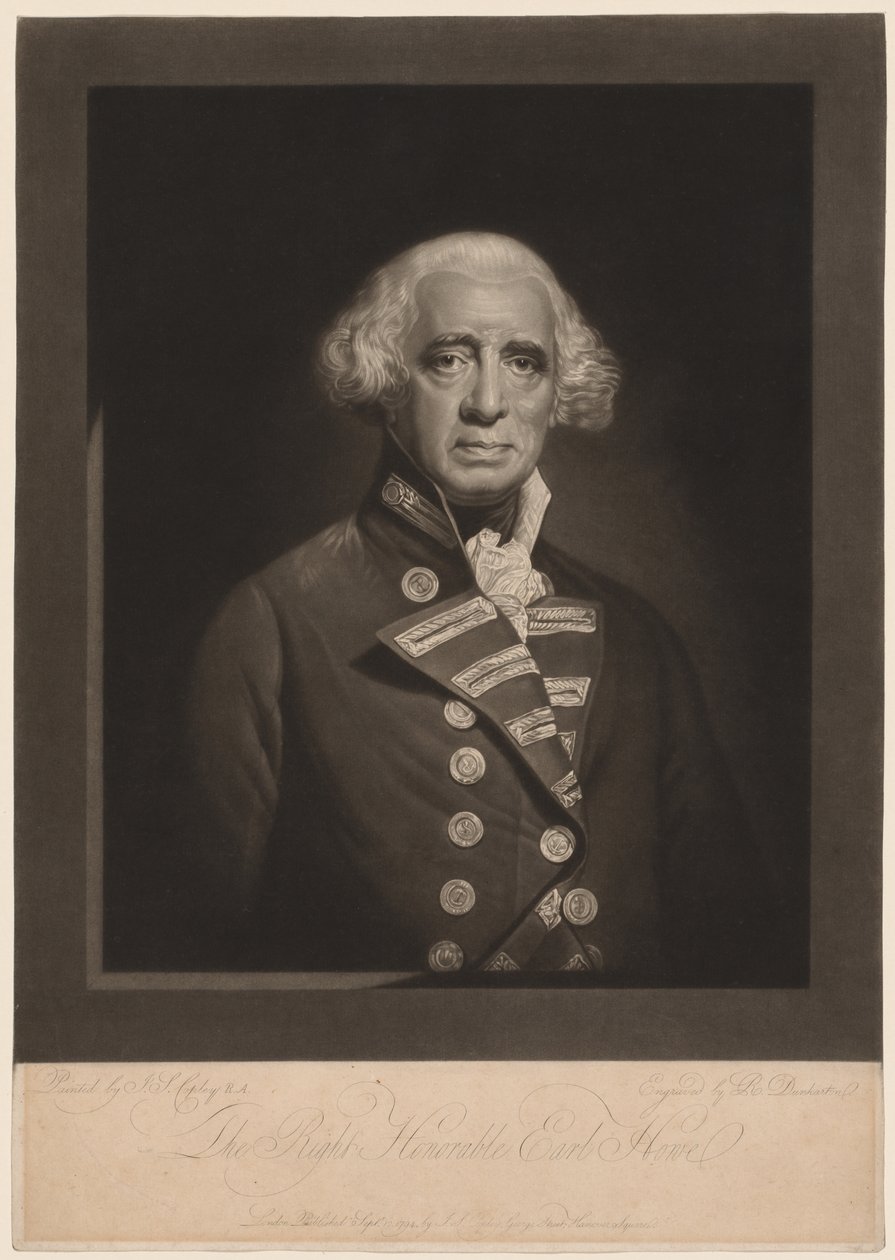 Richard, Earl Howe by Robert Dunkarton