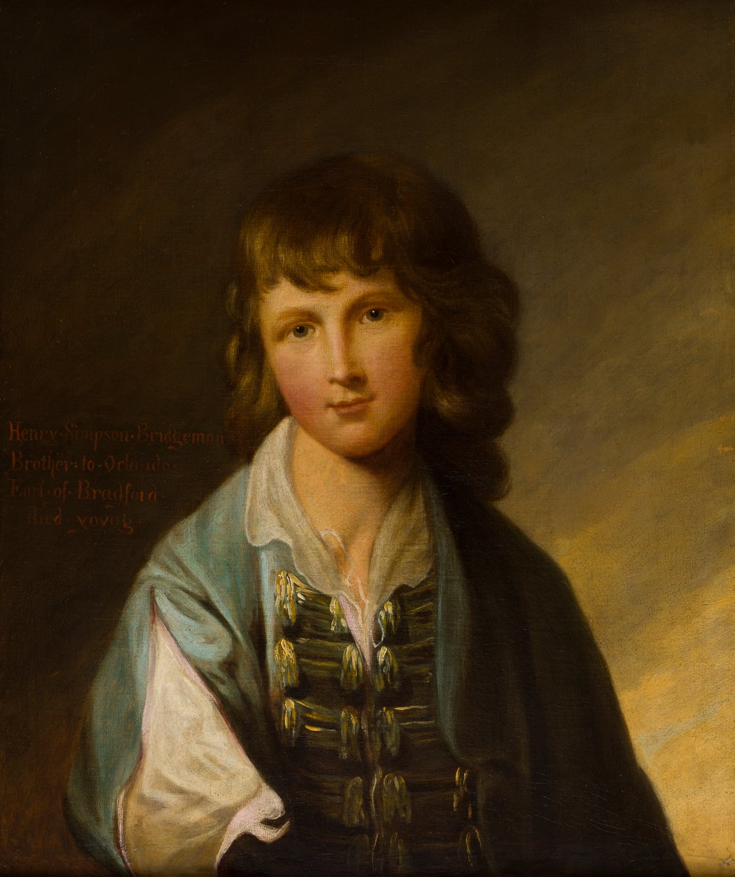 Portrait of Henry Simpson Bridgeman as a boy by Robert Edge Pine