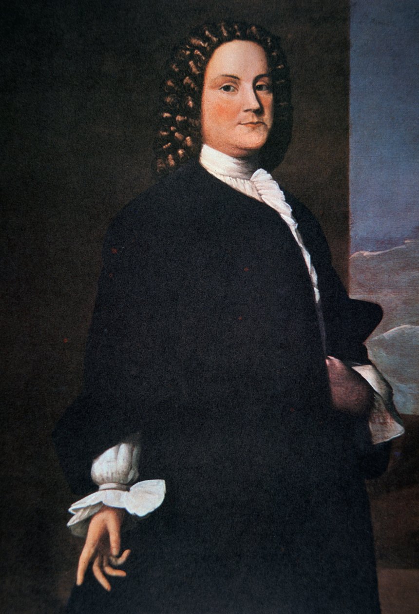 Benjamin Franklin in his early 40s by Robert Feke