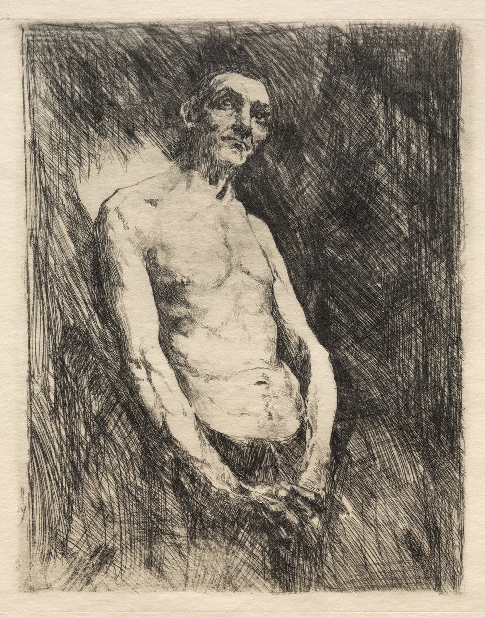 Half Nude Figure of a Man by Robert Frederick Blum