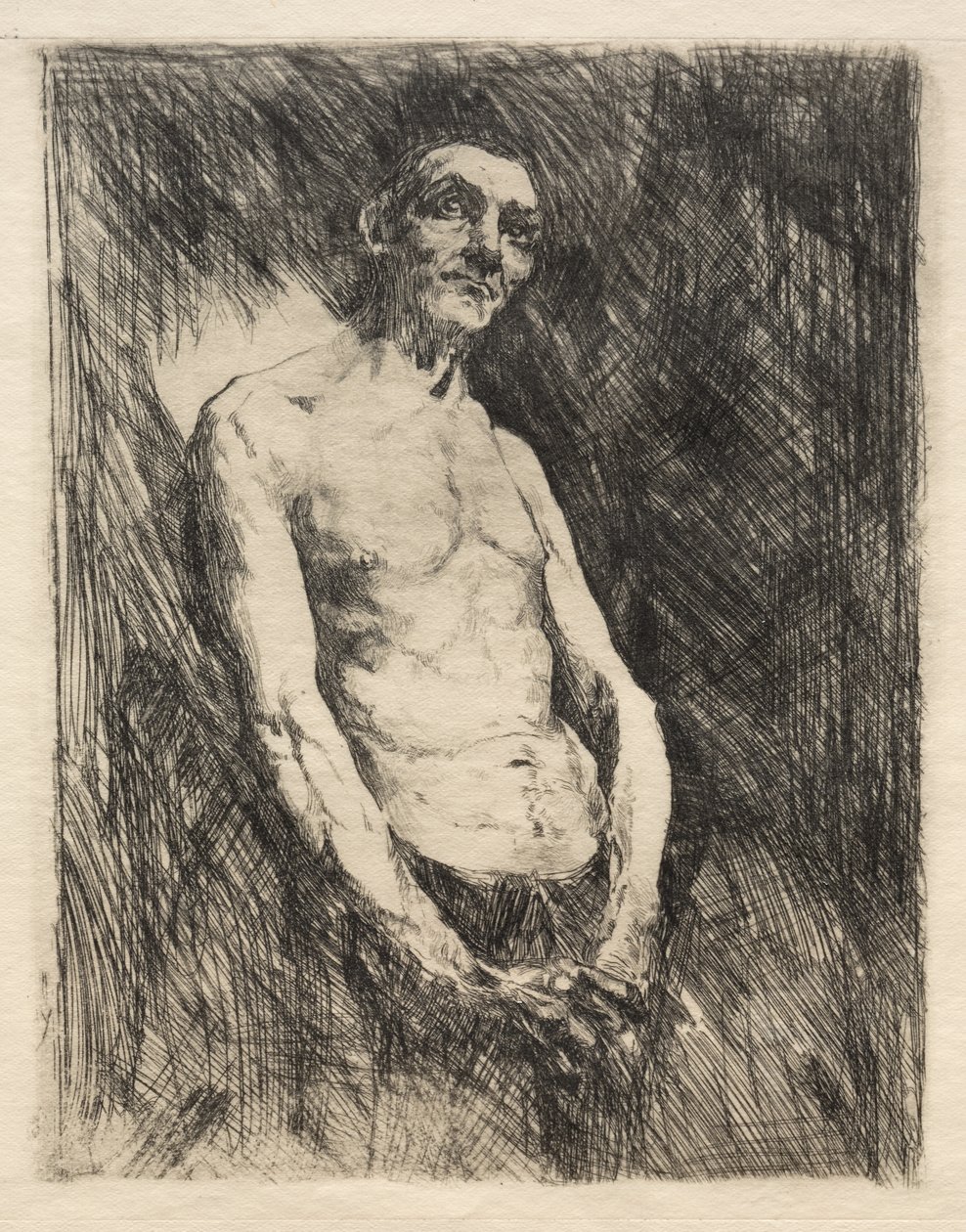 Half Nude Figure of a Man, 1800s by Robert Frederick Blum