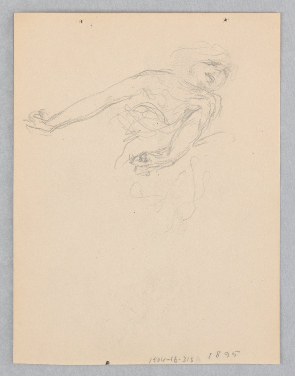 Study for a dancing woman, "Moods to Music," Mendelssohn Glee Club, New York, NY by Robert Frederick Blum