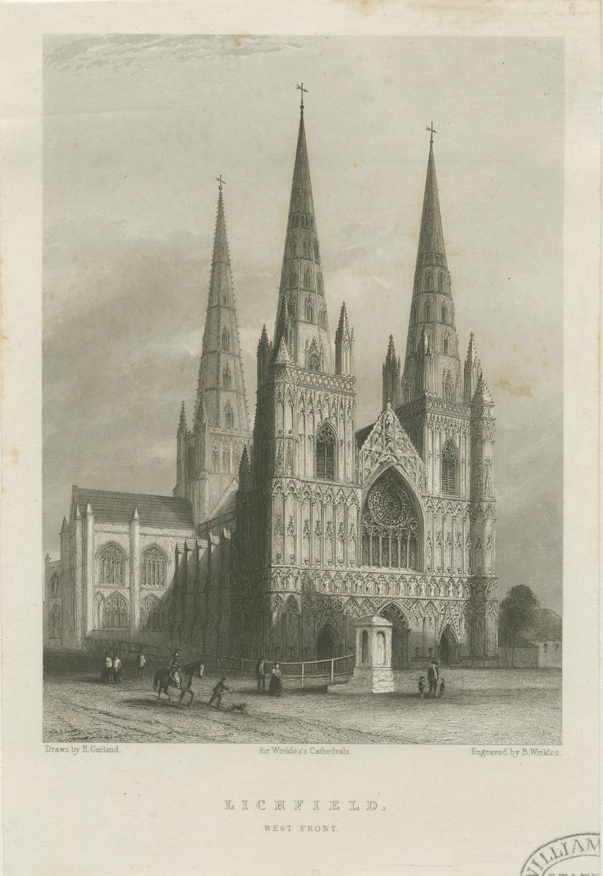 Lichfield Cathedral - West Front by Robert Garland