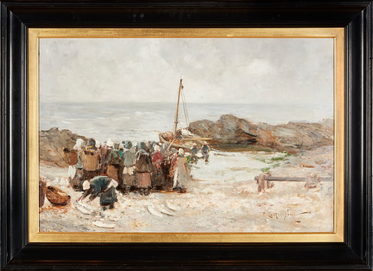 The Fishermen Return by Robert Gemmell Hutchison