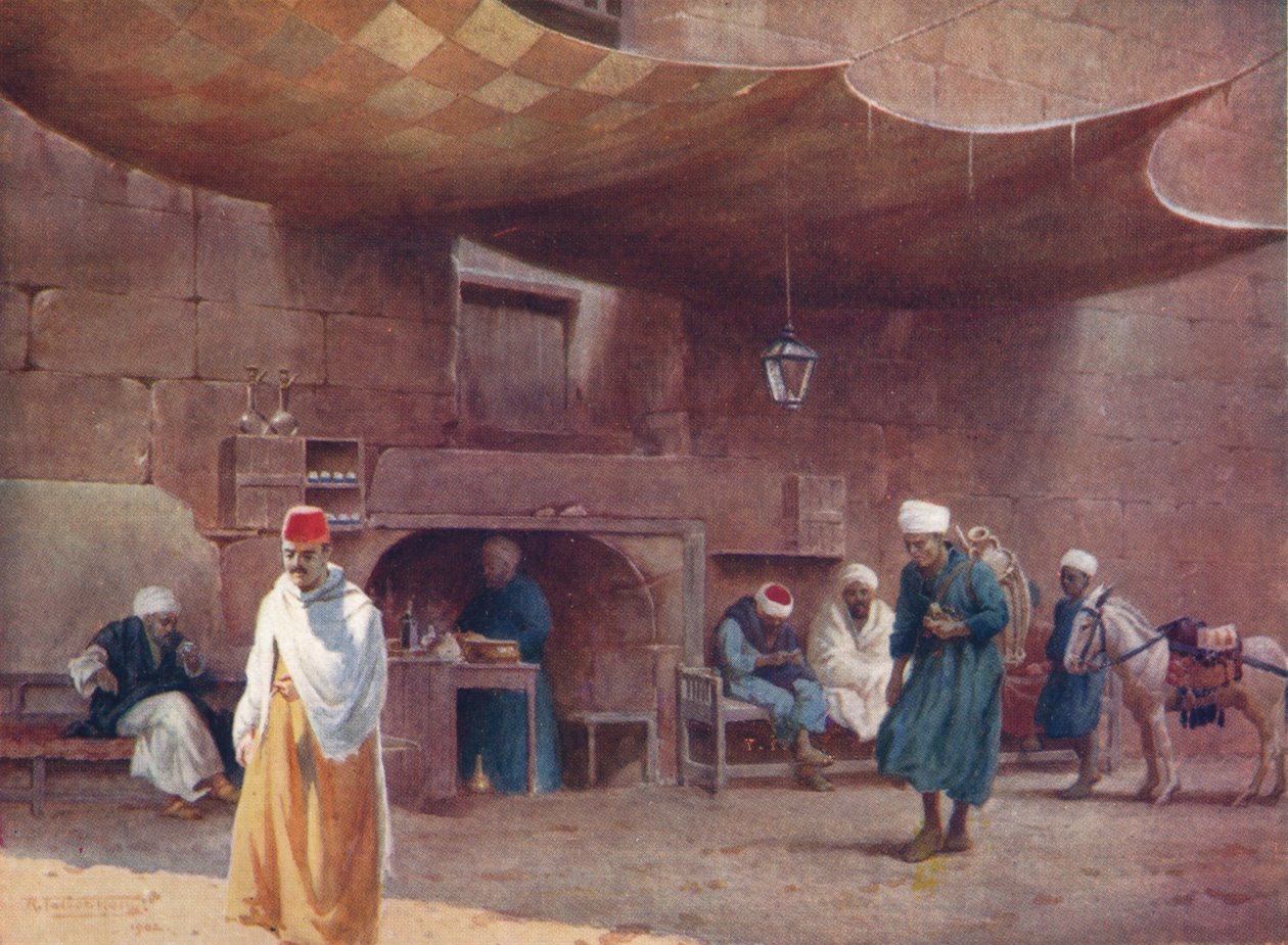 An Arab Cafe, Cairo by Robert George Talbot Kelly