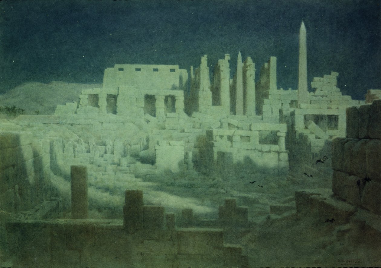 Moonlight at Karnak by Robert George Talbot Kelly
