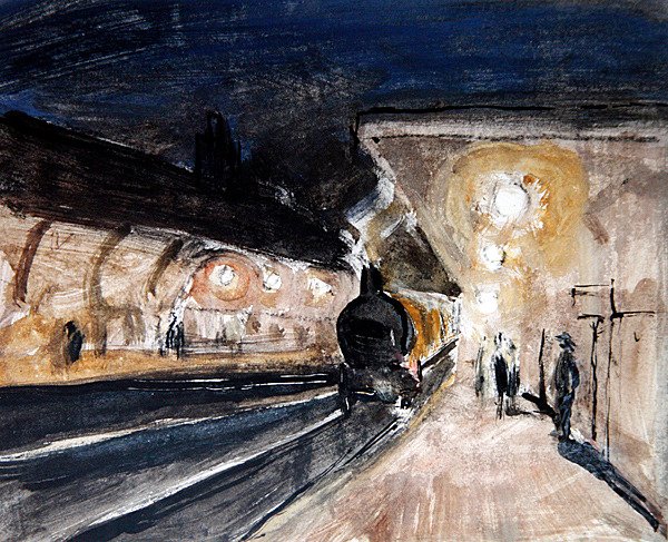 Brentwood Station, c.1920 by Robert Graham Dryden Alexander