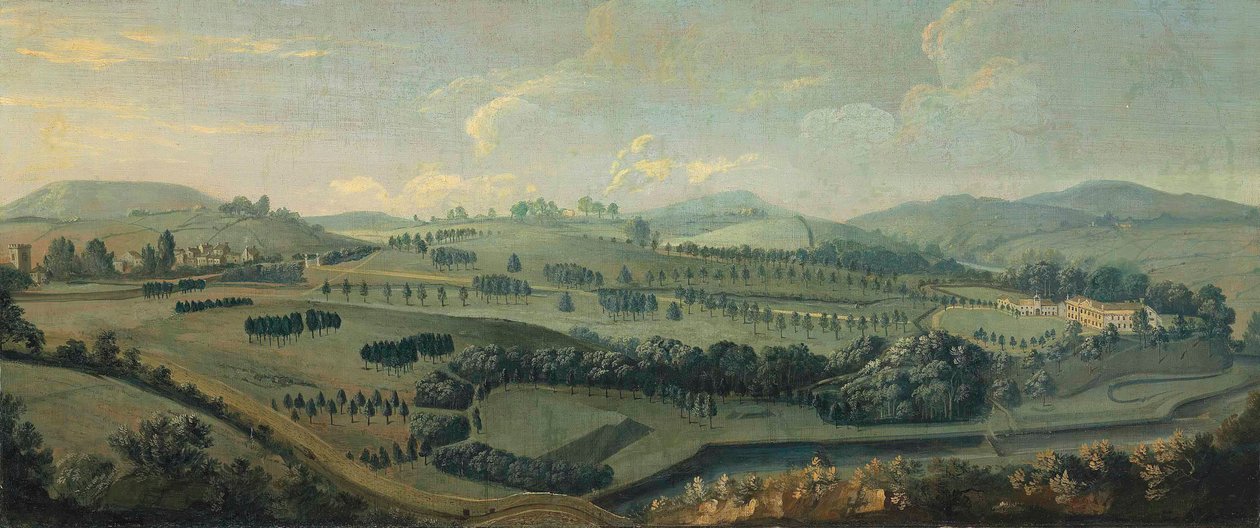 A View of Gisburne Park, Yorkshire, and the Park by Robert Griffier