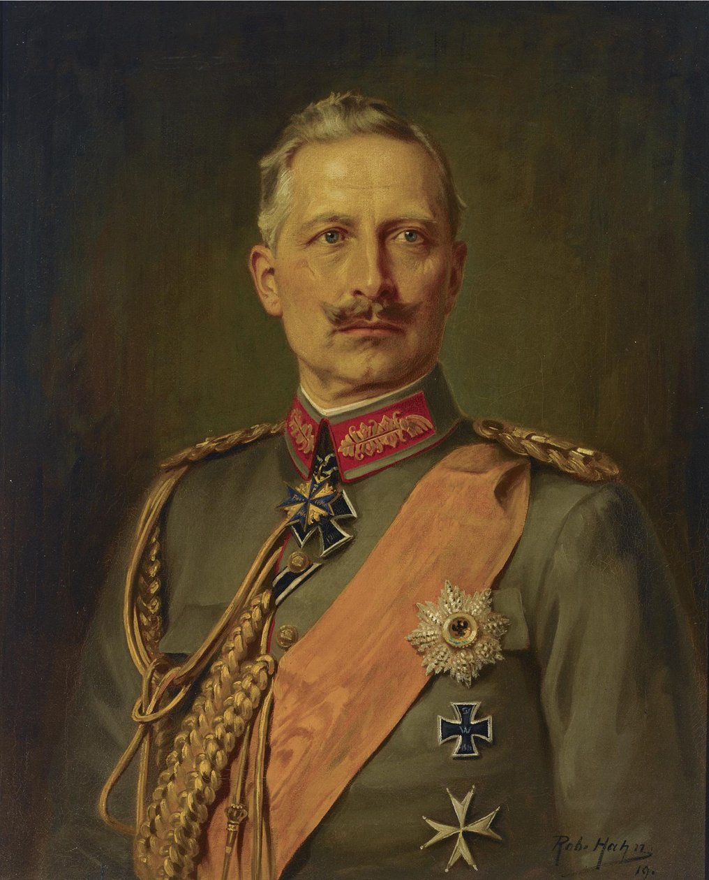Portrait of German Emperor Wilhelm II, King of Prussia, 1911 by Robert Hahn