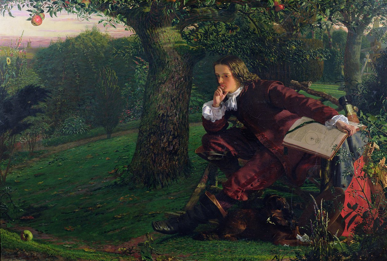 Master Isaac Newton by Robert Hannah