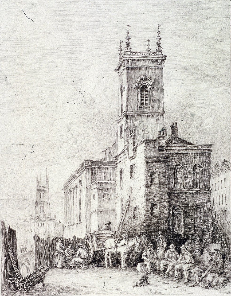 Holborn Viaduct, London, c. 1865 by Robert Kent Thomas