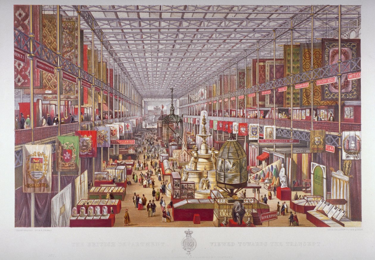 The Great Exhibition, Hyde Park, Westminster, London by Robert Kent Thomas