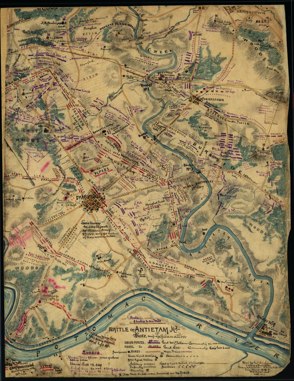 Battle of Antietam, Maryland by Robert Knox Sneden