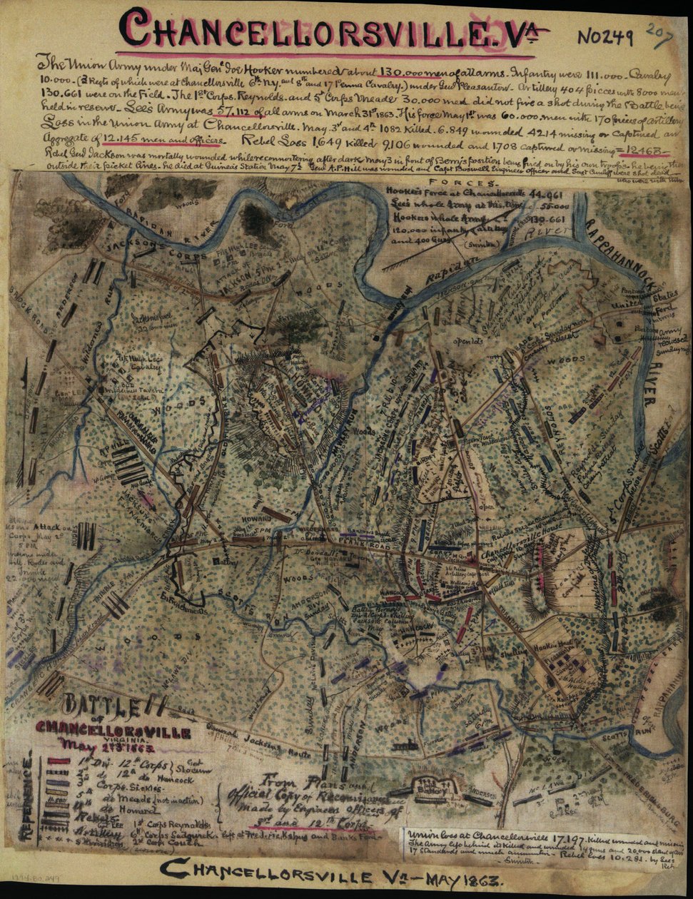 Battle of Chancellorsville, Virginia, May 2nd & 3rd 1863 by Robert Knox Sneden