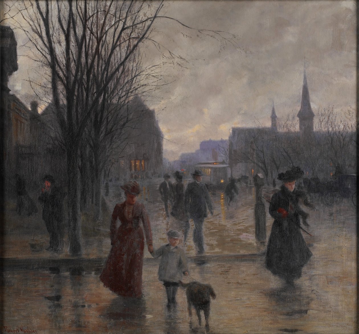 Rainy Evening on Hennepin Avenue by Robert Koehler