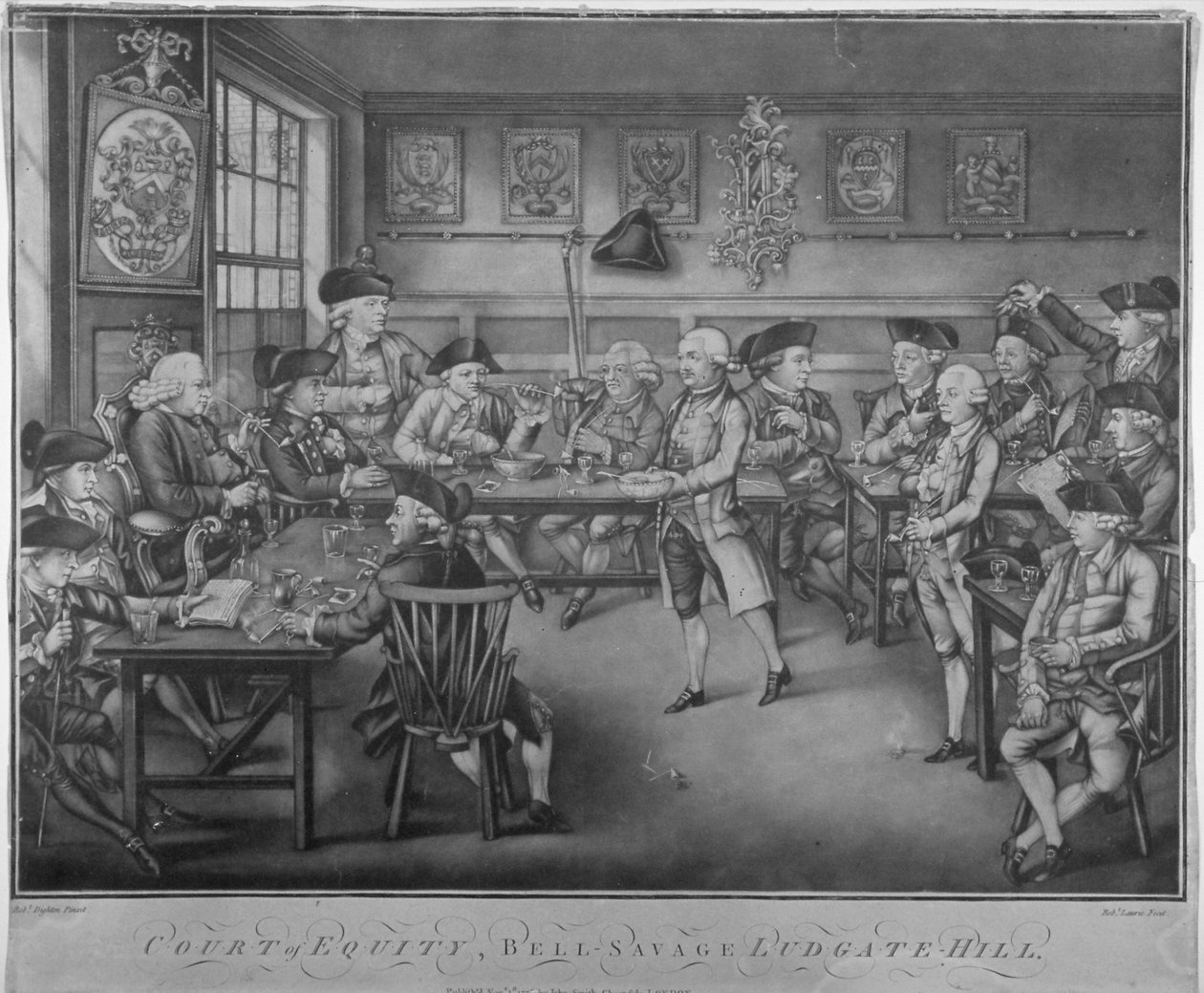 Court of Equity, Belle Sauvage Inn, Ludgate Hill, City of London by Robert Laurie