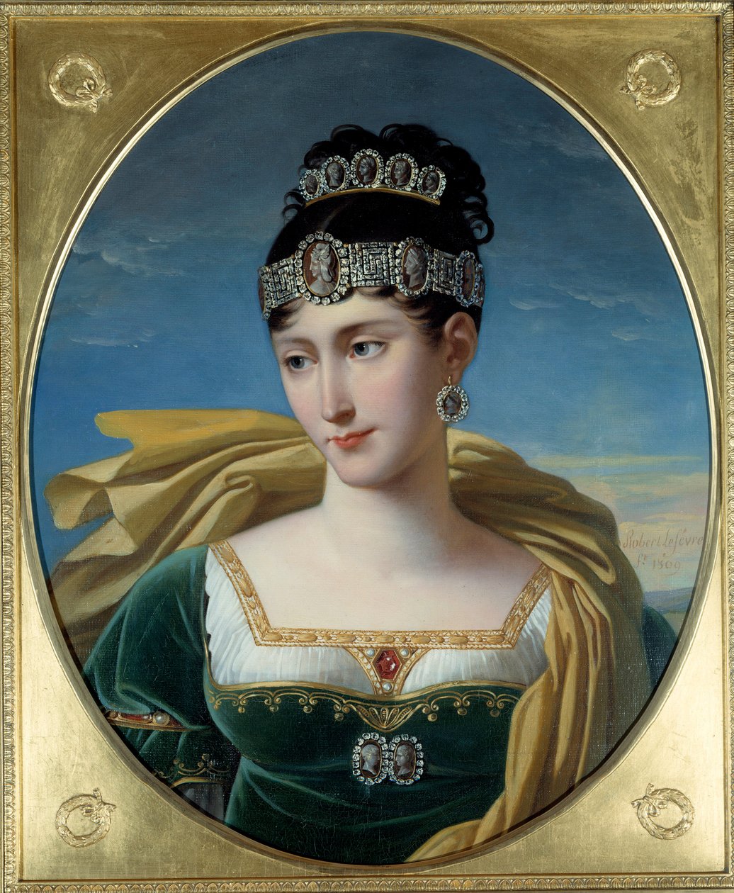 Portrait of Pauline Bonaparte, Princess Borghese (1780 - 1825) sister of Napoleon I. Painting by Robert Lefevre (1755-1830) by Robert Lefevre