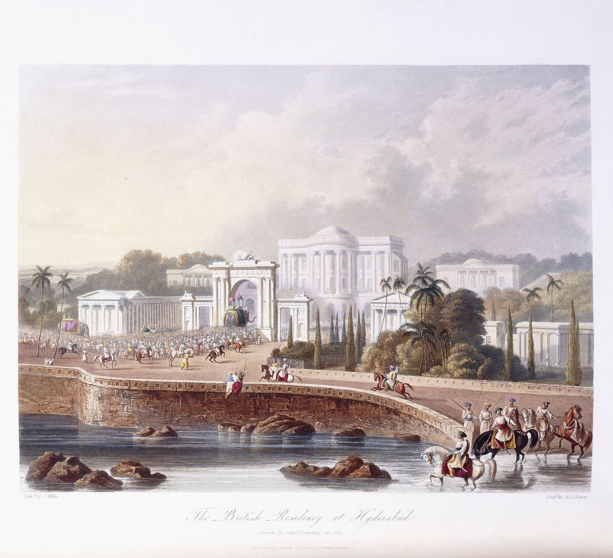 The British Residency at Hyderabad by Robert Melville Grindlay