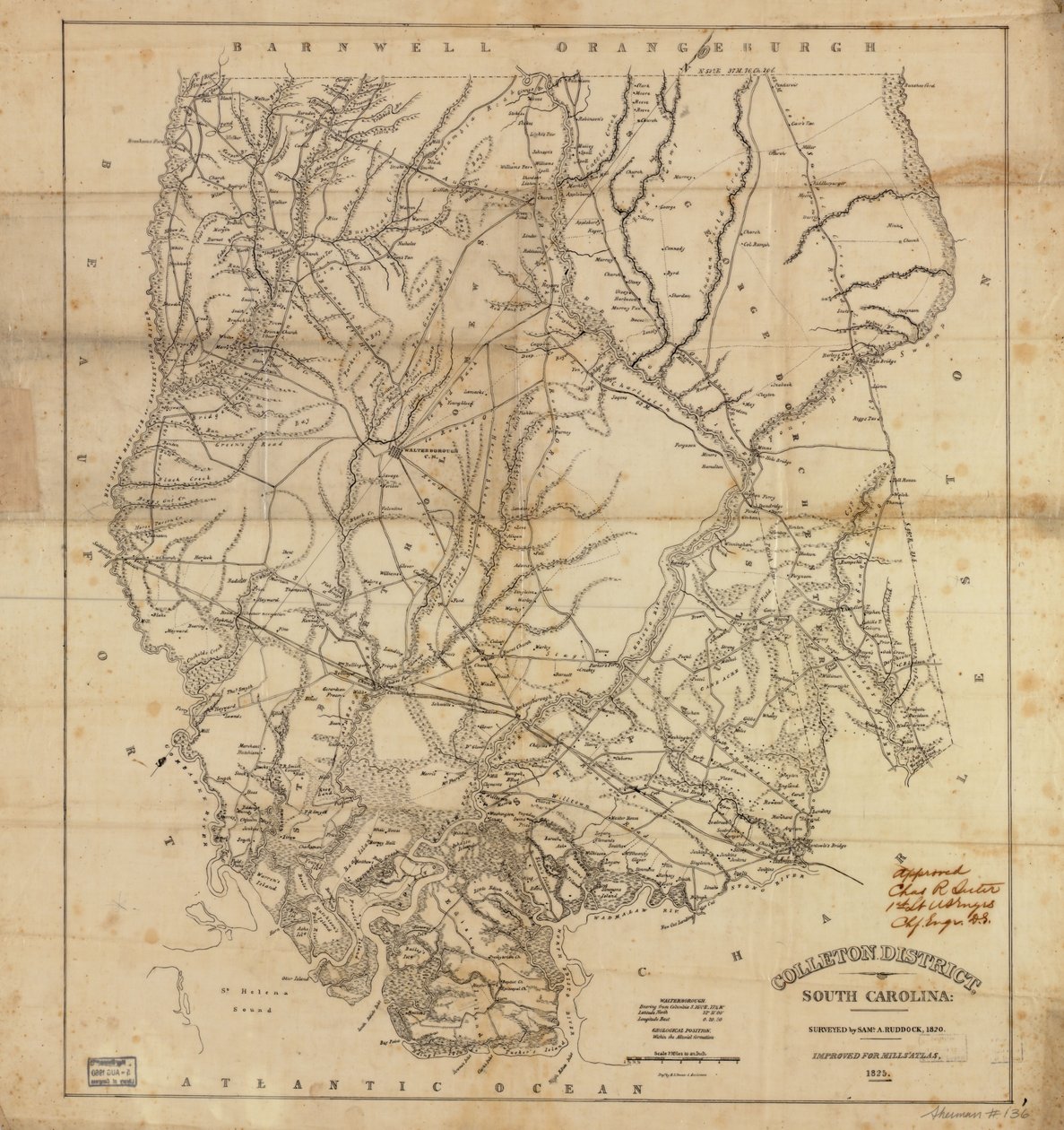 Colleton District, South Carolina by Robert Mills