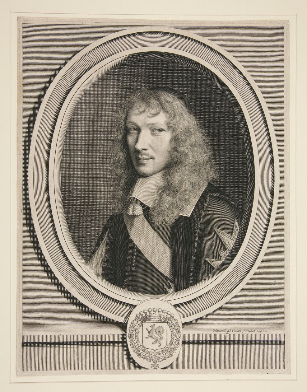 Basile Fouquet, Abbot of Barbeaux and of Rigny, Chancellor in the King by Robert Nanteuil