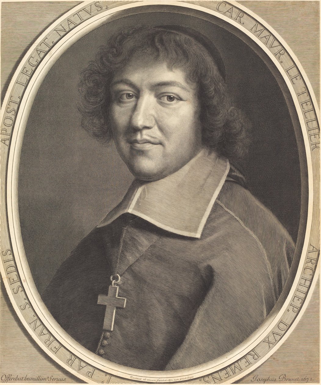 Charles-Maurice Le Tellier by Robert Nanteuil