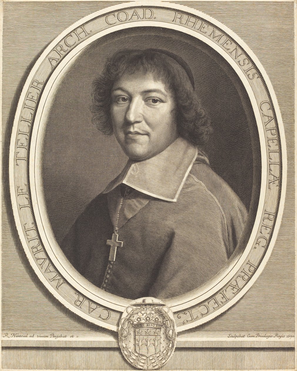 Charles-Maurice Le Tellier by Robert Nanteuil