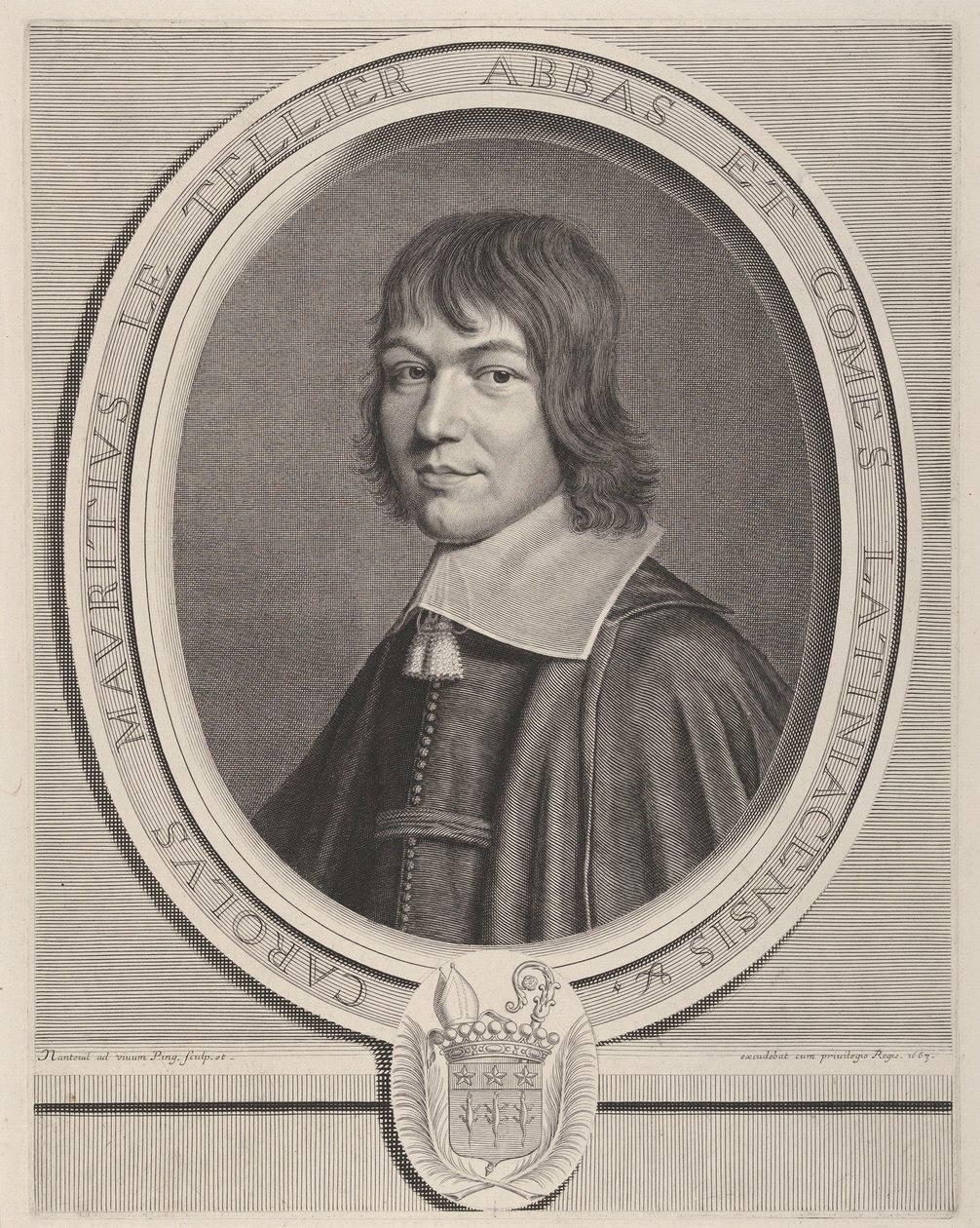 Charles-Maurice Le Tellier by Robert Nanteuil