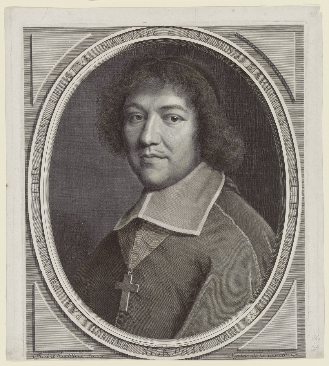 Charles-Maurice Le Tellier, Archbishop of Reims by Robert Nanteuil