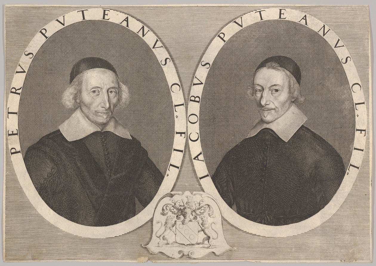 Double Portrait of Pierre and Jacques Dupuy by Robert Nanteuil