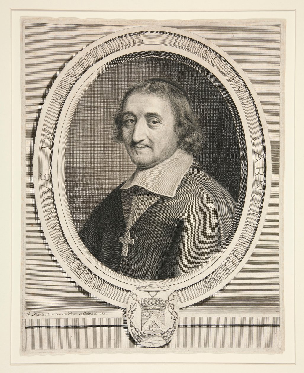 Ferdinand de Neufville, Bishop of Chartres (1608-1678) by Robert Nanteuil