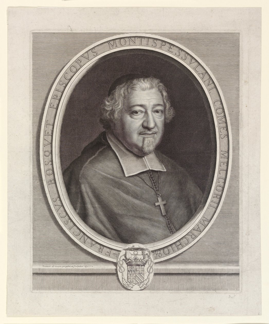 François Bosquet, Bishop of Montpellier by Robert Nanteuil