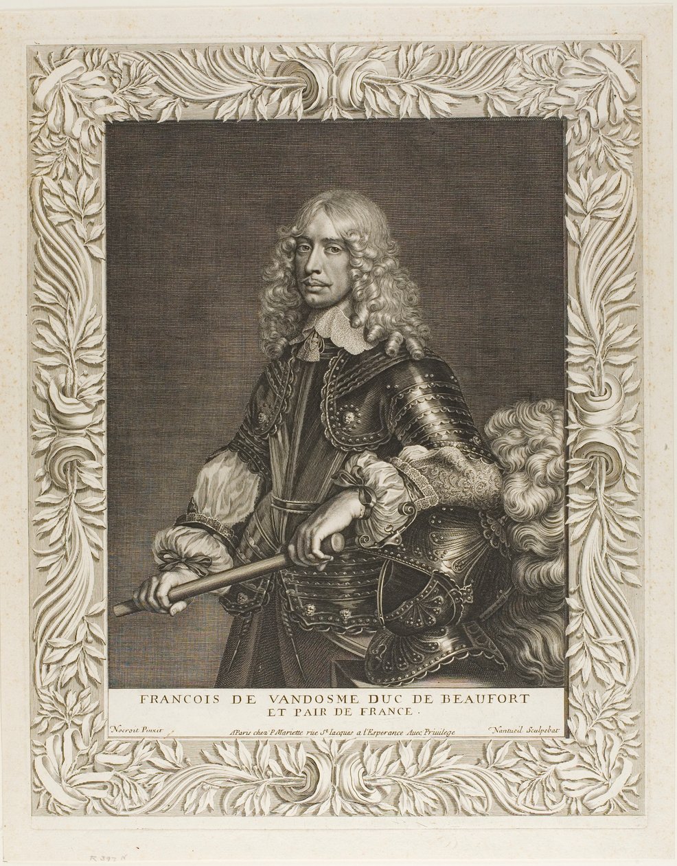 François de Vendôme, Duke of Beaufort by Robert Nanteuil