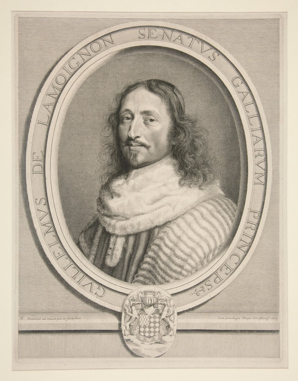 Guillaume de Lamoignon, Marquis of Baville by Robert Nanteuil