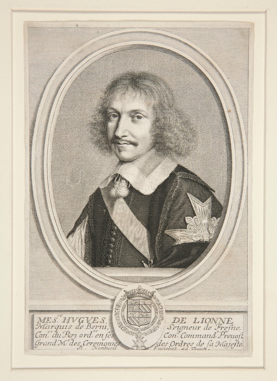Hugues de Lionne, Marquis of Berni (1611-1671) by Robert Nanteuil