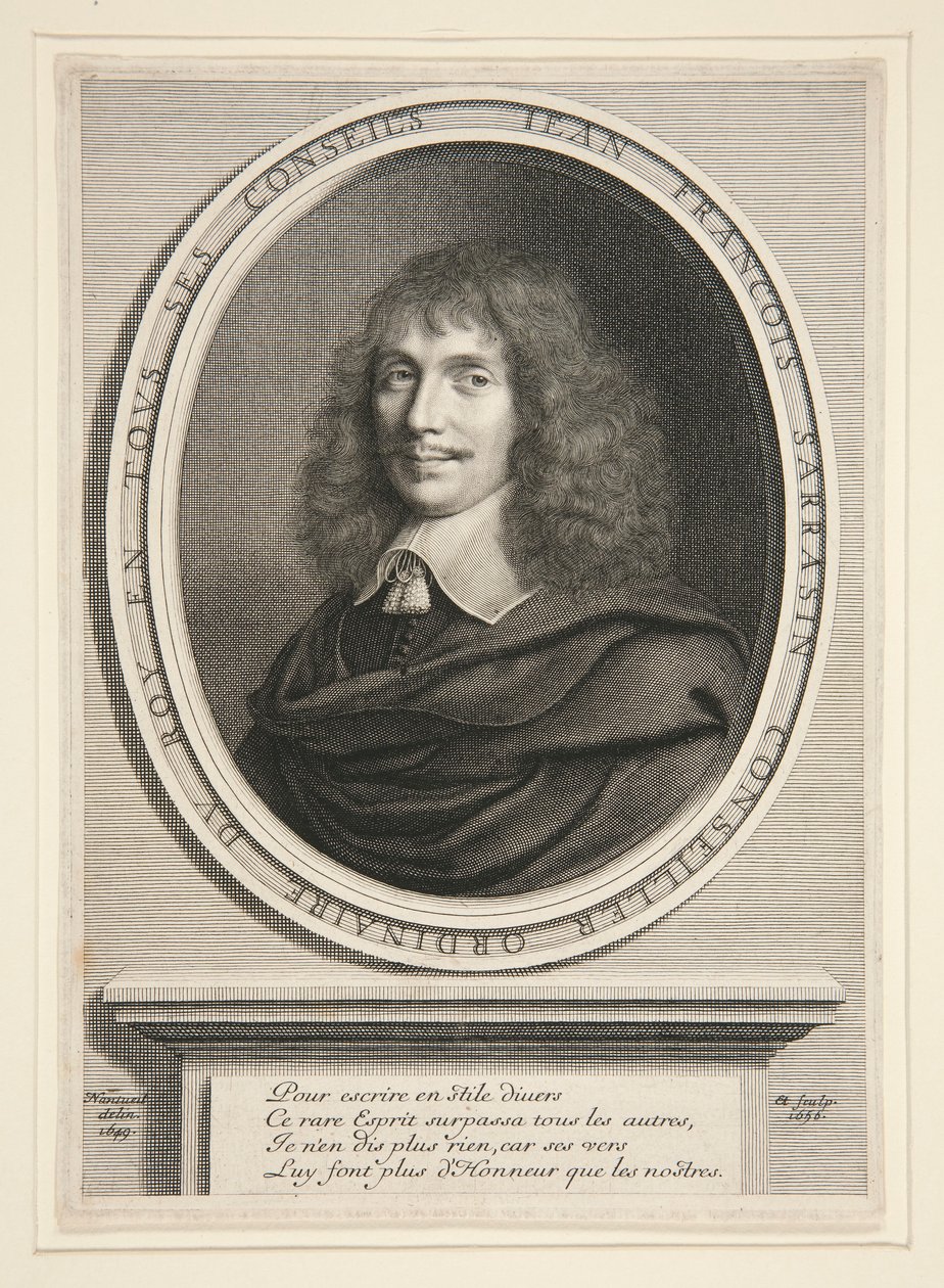 Jean-François Sarrasin, Man of Letters by Robert Nanteuil