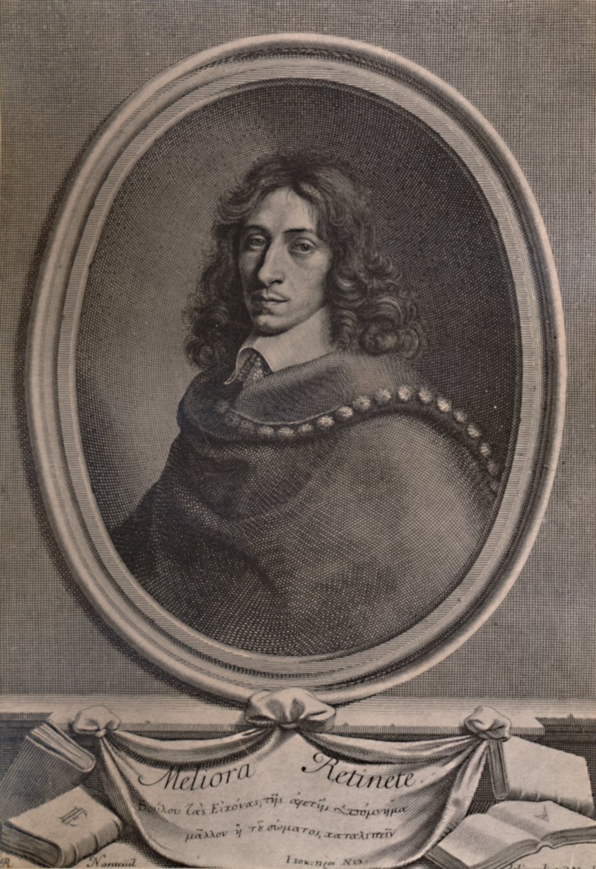 John Evelyn, English writer, gardener and diarist, c1650 by Robert Nanteuil