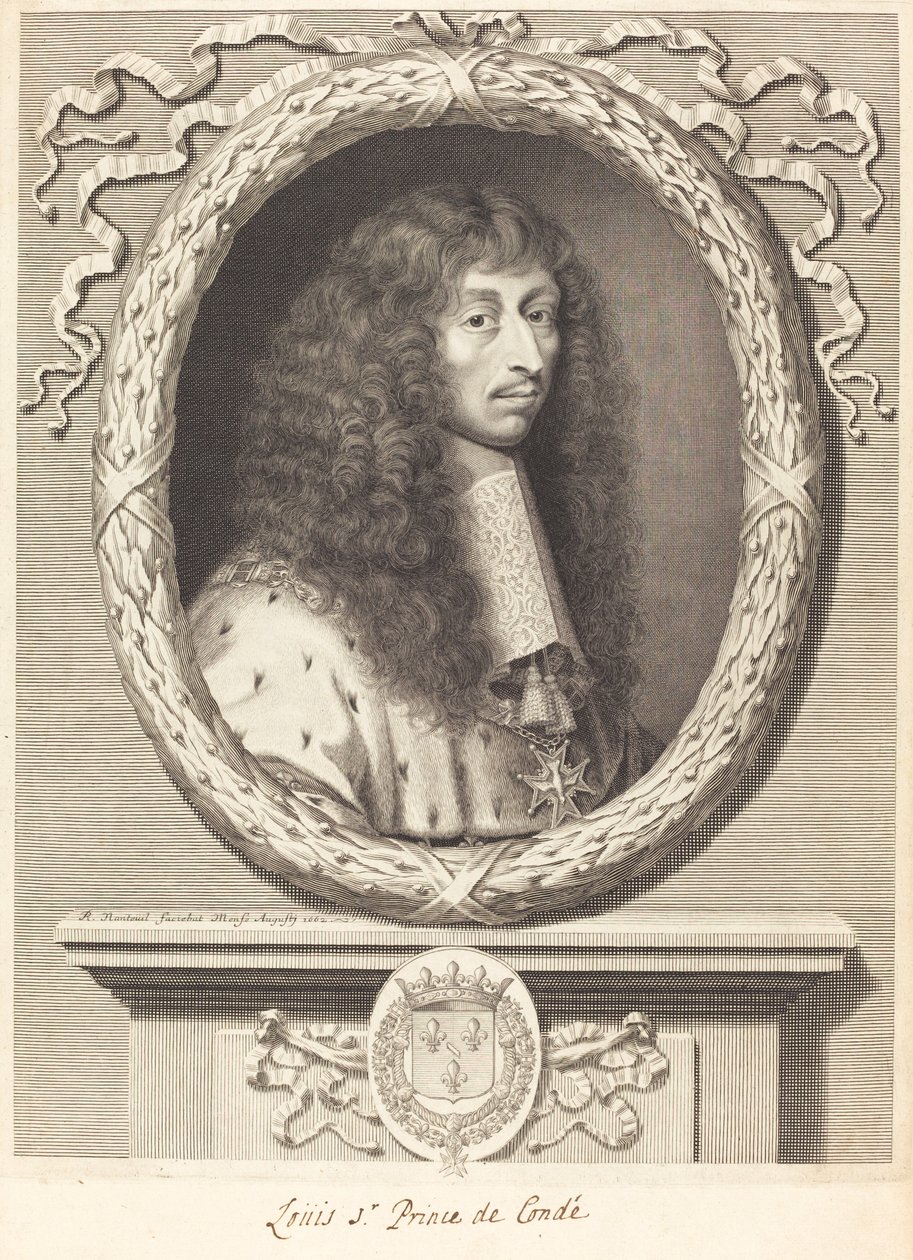 Louis II, Prince of Conde by Robert Nanteuil