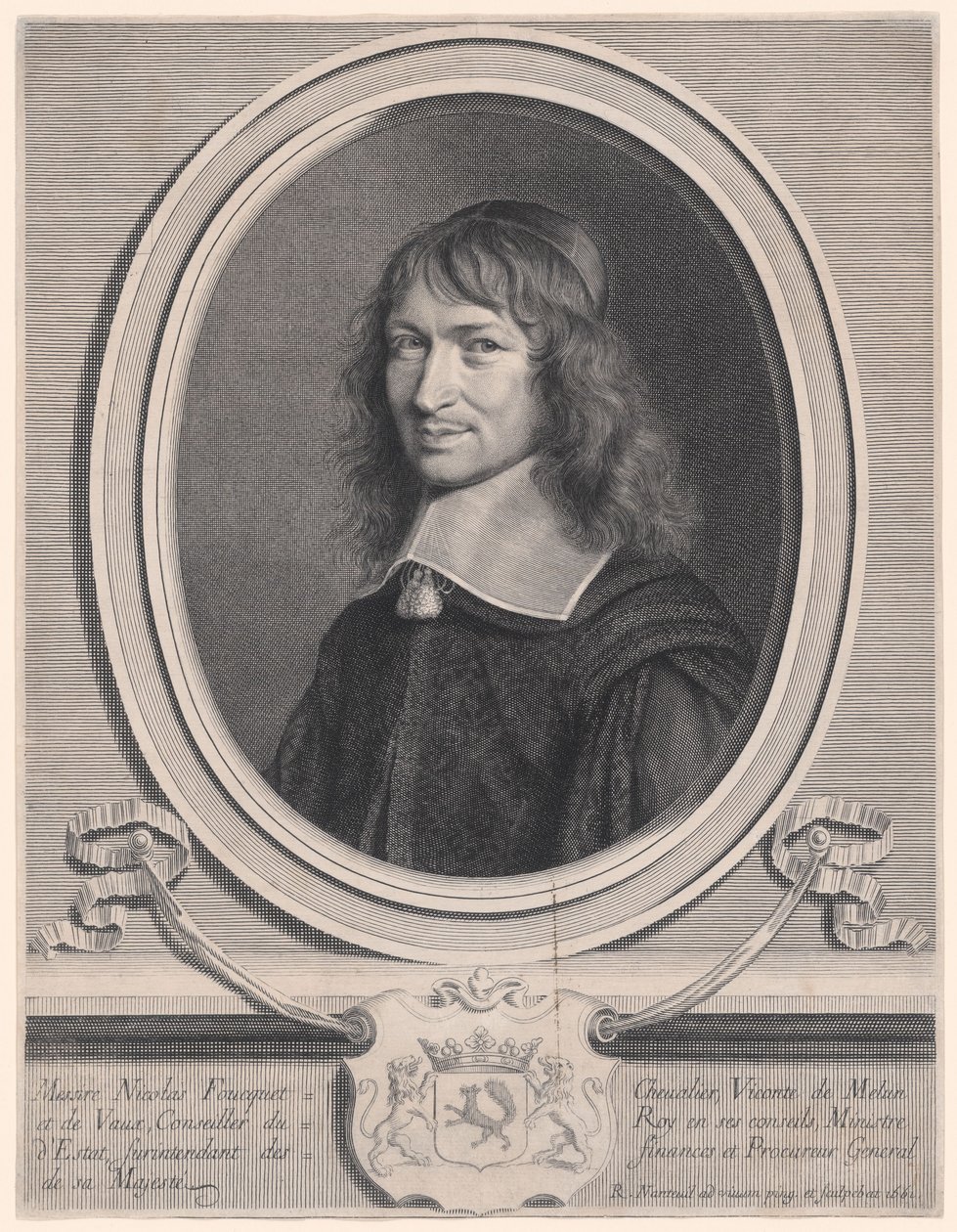 Nicholas Fouquet, Superintendent of Finance (1615-1680) by Robert Nanteuil