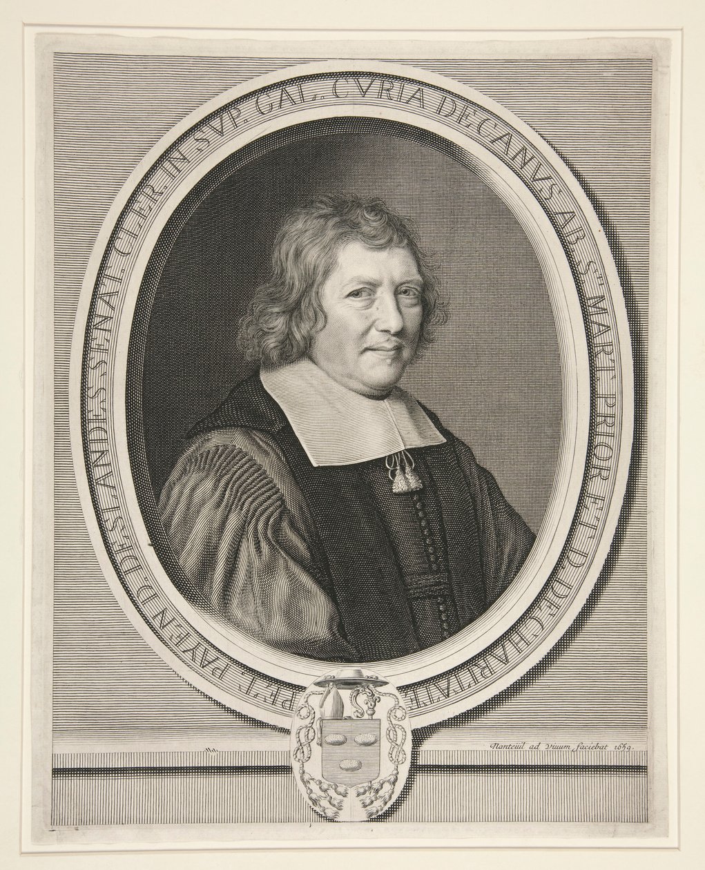 Pierre Payen-Deslandes, Dean of the Counselor-Clerks of the Parliament of Paris, Abbot of Saint-Martin and Prior of La Charité by Robert Nanteuil
