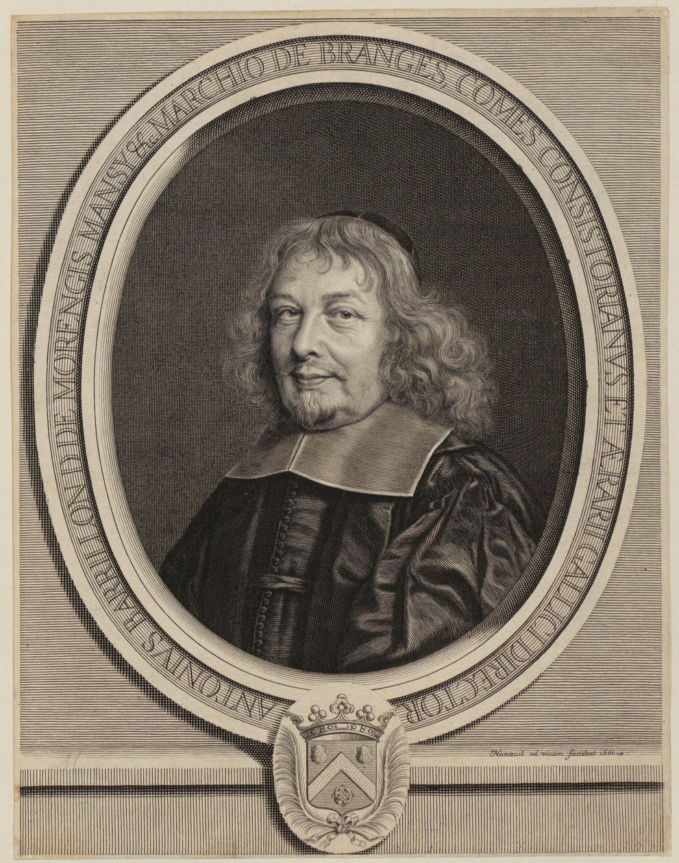 Portrait of Antoine Barillon [Barrillon] by Robert Nanteuil