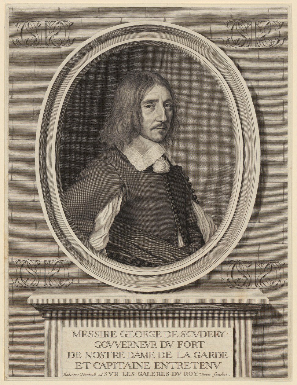 Portrait of George de Scudéry by Robert Nanteuil