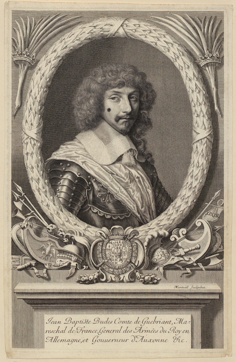 Portrait of Jean Baptiste Budes de Guébriant, French Marshal by Robert Nanteuil