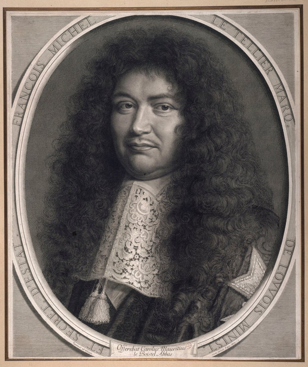 Portrait of François Michel Le Tellier, Marquis de Louvois, minister and secretary of state by Robert Nanteuil